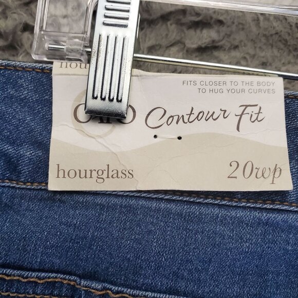 Cato Jeans Womens 20W Petite Blue Contour Fit Hourglass Bootcut Stretch *NWT* - Picture 6 of 16